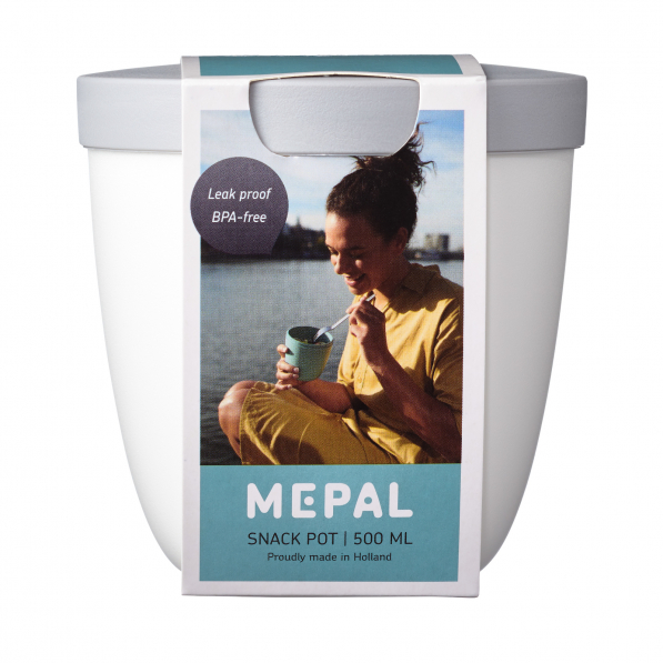 MEPAL Ellipse Snack Pot Nordic White 0,5 l biały - lunch box plastikowy