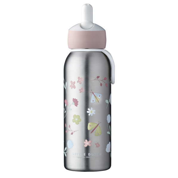 MEPAL Flip-Up Campus Flowers And Butterflies 0,35 l - termos / butelka termiczna ze stali nierdzewnej