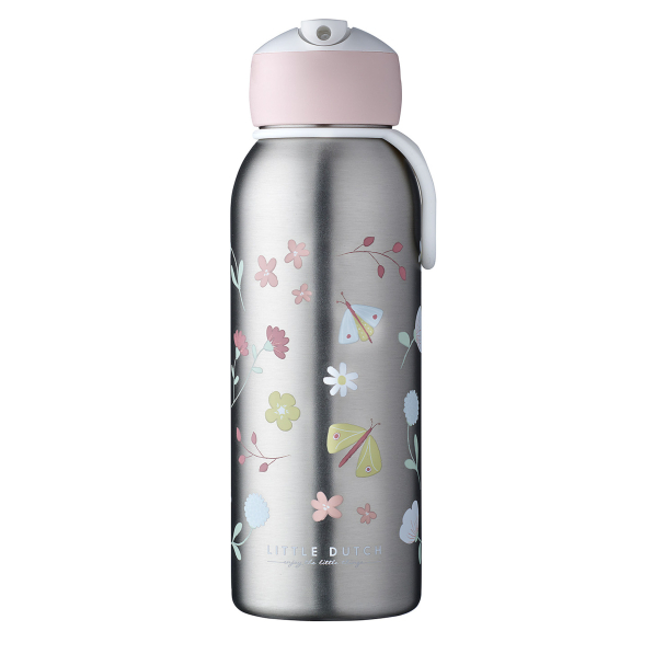 MEPAL Flip-Up Campus Flowers And Butterflies 0,35 l - termos / butelka termiczna ze stali nierdzewnej