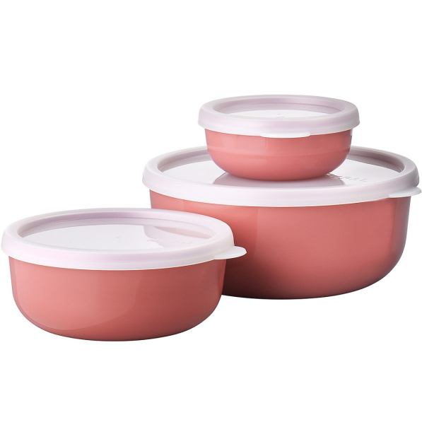 MEPAL Lumina Vivid Mauve 3 szt. - miski kuchenne z pokrywkami