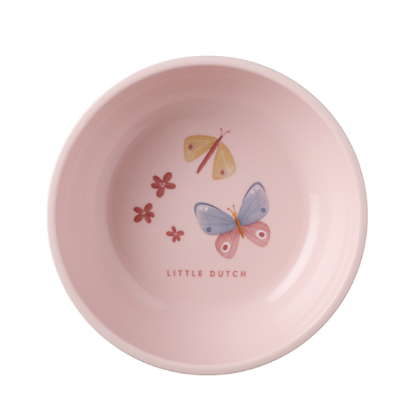 MEPAL Mio Flowers And Butterflies 12,7 cm różowa - miska / salaterka dla dzieci plastikowa