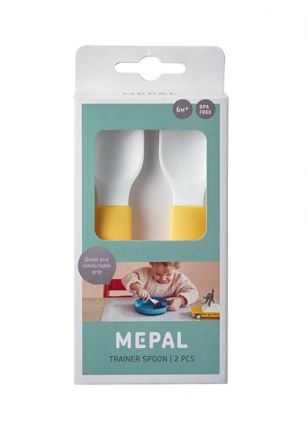 MEPAL Mio Miffy Explore 2 szt. żółte - łyżeczki dla dzieci i niemowląt plastikowe