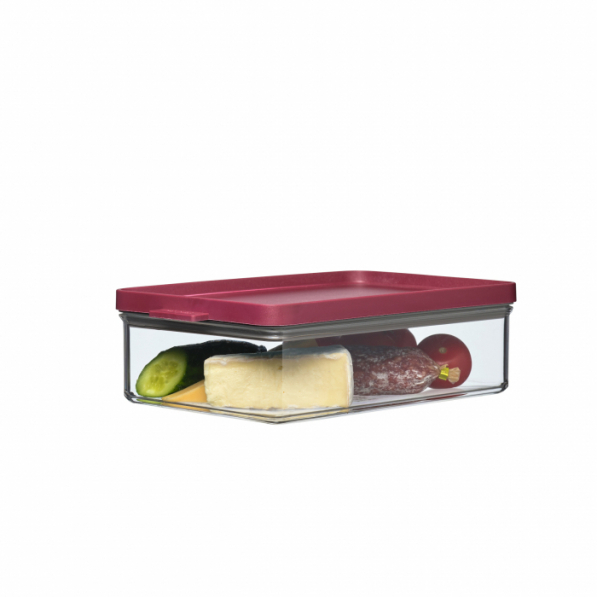MEPAL Omnia 1,2 l żurawinowy - pojemnik na wędliny i ser plastikowy 
