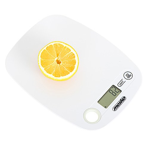 MESKO Kitchen Scale biała - waga kuchenna elektroniczna plastikowa
