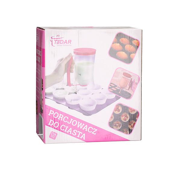 Miarka kuchenna / Dozownik do ciasta plastikowy BAKING CZERWONY 0,9 l