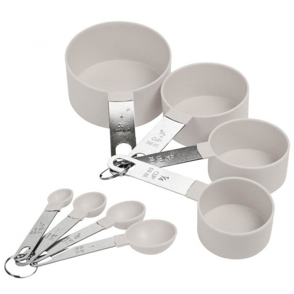 Miarki kuchenne ze stali nierdzewnej KITCHEN SET 8 szt.