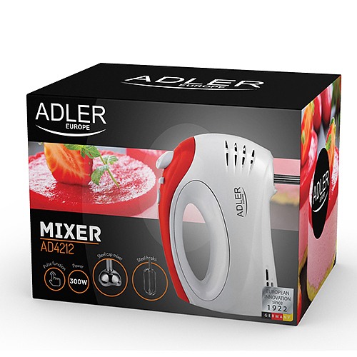 ADLER Function 6 el. 300 W biały - mikser kuchenny ręczny