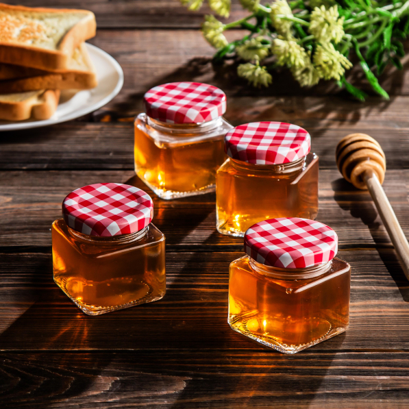 Mini słoiczki na przetwory i miód EXCELLENT HOUSEWARE 75 ml 4 szt.