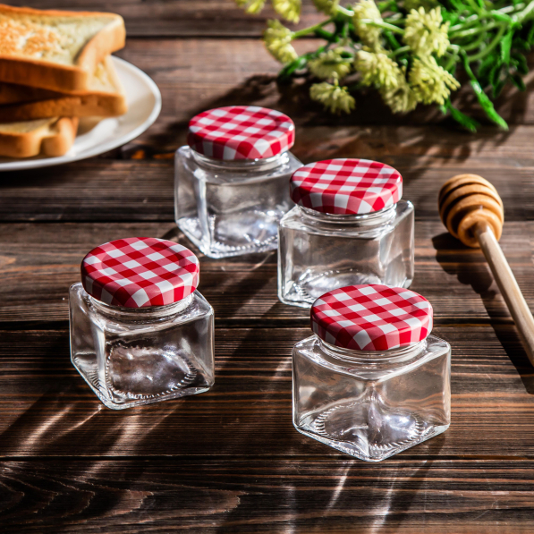 Mini słoiczki na przetwory i miód EXCELLENT HOUSEWARE 75 ml 4 szt.