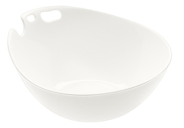 KOZIOL Shadow biała 0,5 l - miska / salaterka plastikowa z uchwytem