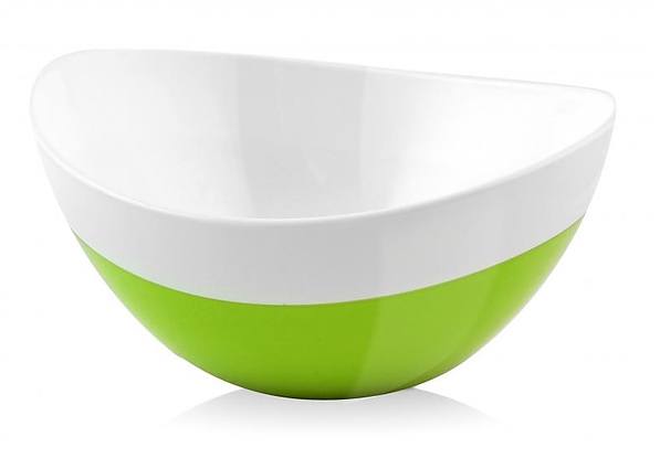 VIALLI DESIGN Livio Insalata zielona 28 cm - miska / salaterka plastikowa