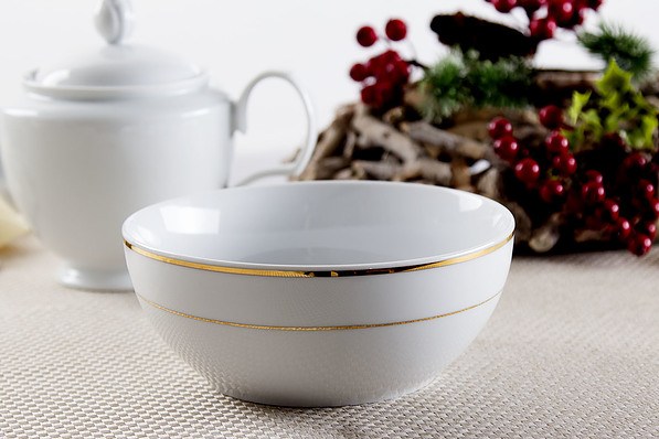 Miska / Salaterka porcelanowa MARIAPAULA ZŁOTA LINIA 0,8 l