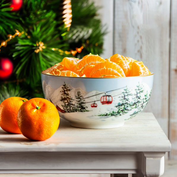 Miska / Salaterka świąteczna porcelanowa EASY LIFE CHALET 15 cm