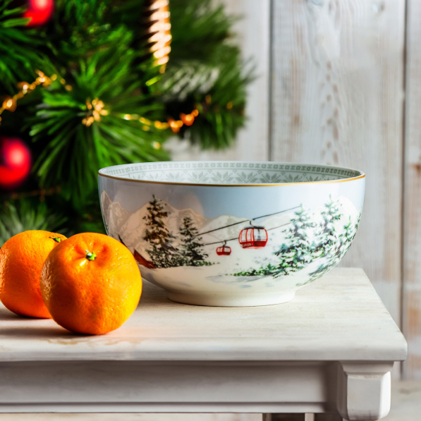 Miska / Salaterka świąteczna porcelanowa EASY LIFE CHALET 15 cm