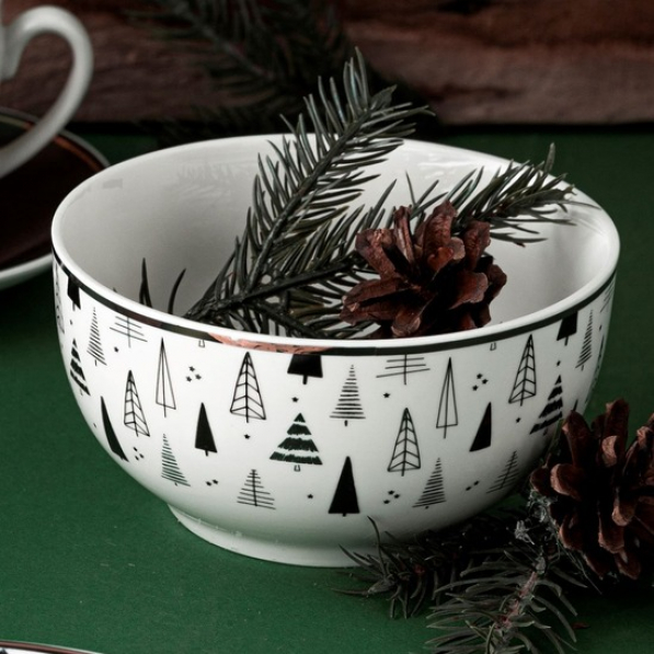 Miseczka / Salaterka świąteczna porcelanowa FLORINA JOLLY WOOD 13 cm