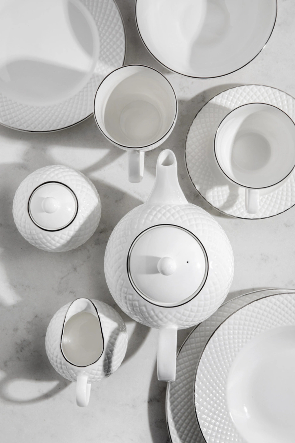 Miska / Salaterka porcelanowa FLORINA TIFFANY PLATINIUM 15 cm