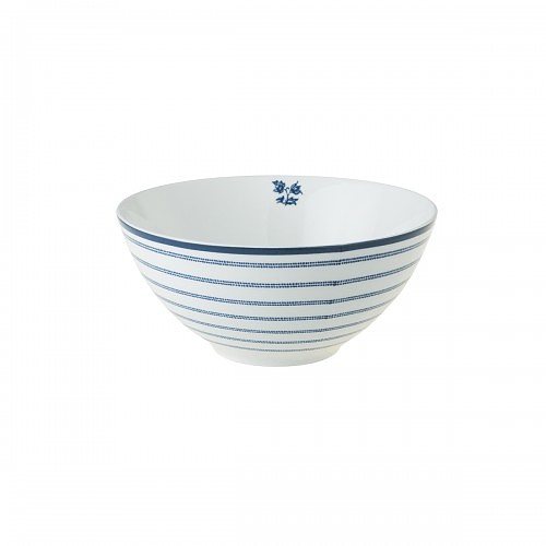 Miska / Salaterka porcelanowa LAURA ASHLEY CANDY STRIPE BIAŁA 0,4 l