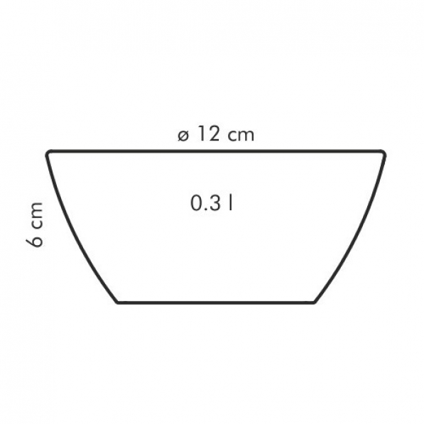 Miska / Salaterka porcelanowa TESCOMA CREMA BIAŁA 0,3 l