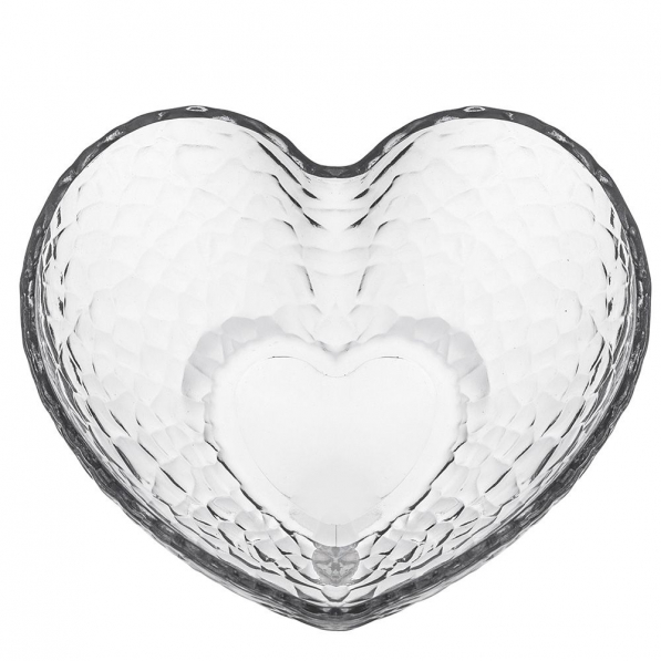 Miska / Salaterka szklana HEART GLASS 15 cm