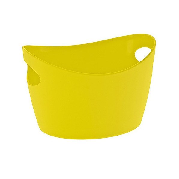 KOZIOL Bottichelli L żółta 15 l - miska na pranie plastikowa