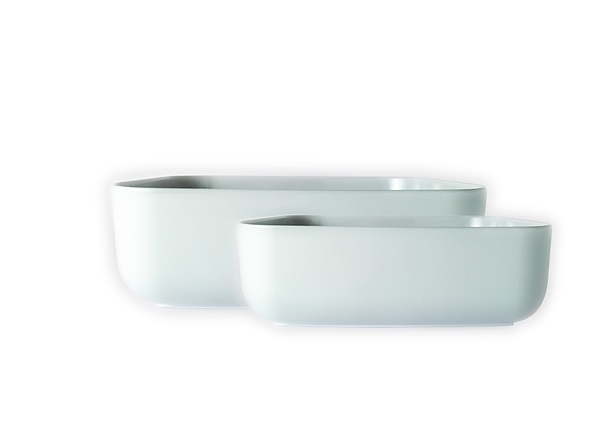 VIALLI DESIGN Firenze Kwadrat średnia biała 27 cm - miska kuchenna plastikowa