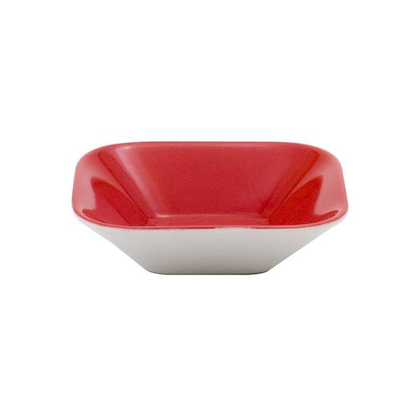 KAHLA Cumulus Osaka 9 cm czerwona - miska / salaterka porcelanowa kwadratowa