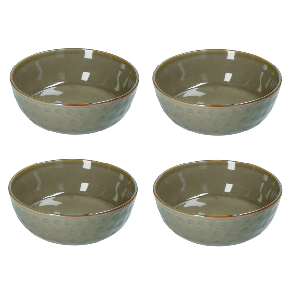 Miski / Salaterki kamionkowe ROSE TULIPANI CONCERTO GRIGIO TORTORA 20 cm 4 szt.