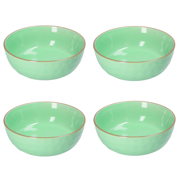 Miski / Salaterki kamionkowe ROSE TULIPANI CONCERTO VERDE ACQUA 20 cm 4 szt.