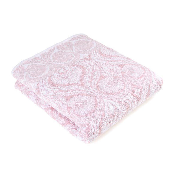 MISS LUCY Annabel 70 x 140 cm różowy - ręcznik kąpielowy bawełniany 