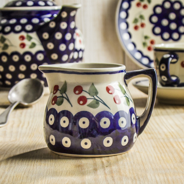 Mlecznik / Dzbanek do mleka ceramiczny Manufaktura Bolesławiec 200 ml - dek. 70WI