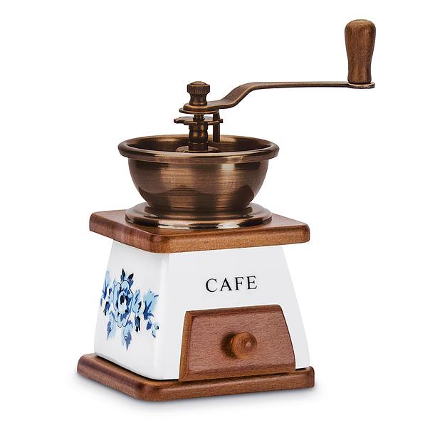 Młynek do kawy ręczny ceramiczny KINGHOFF KOFFIE BIAŁY