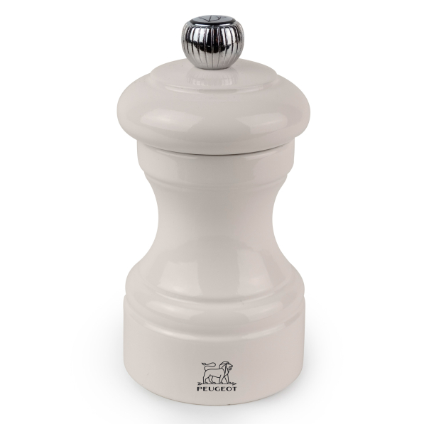 PEUGEOT Bistrorama Ivory Lacquer 10 cm kremowy - młynek do pieprzu z drewna bukowego ręczny