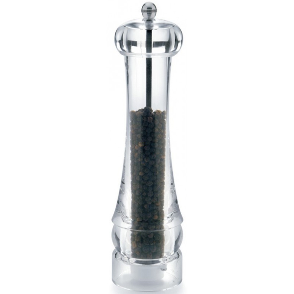 Młynek do pieprzu ręczny akrylowy GIANNINI PILLAR 24 cm