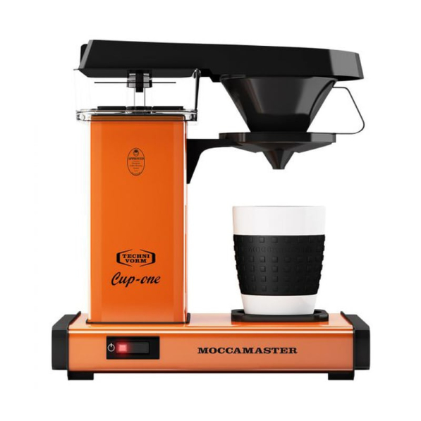 MOCCAMASTER Cup-One Coffee Brewer 1090 W pomarańczowy - ekspres do kawy przelewowy aluminiowy