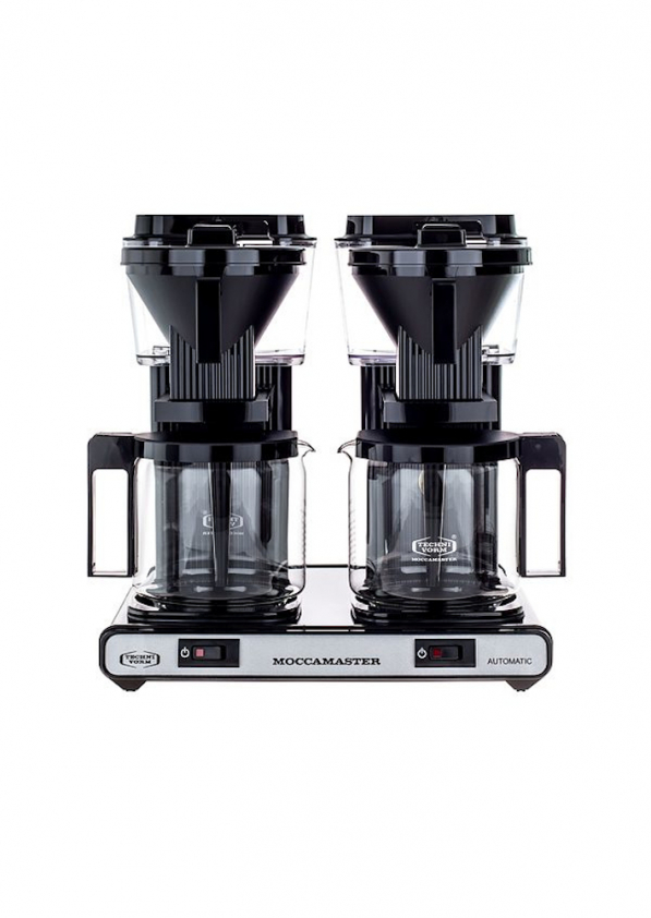 MOCCAMASTER KBG 744 AO 1520 W czarny - ekspres do kawy przelewowy aluminiowy