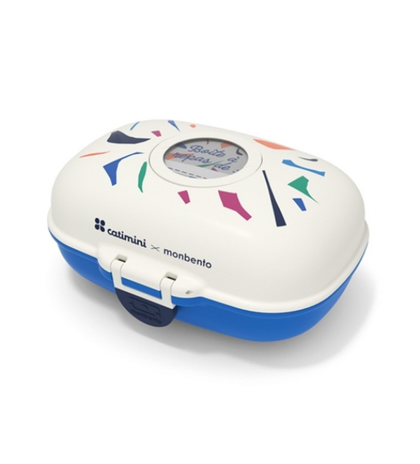 MONBENTO Gram Catimini Blue Terrazzo 0,6 l - lunch box / śniadaniówka dla dzieci