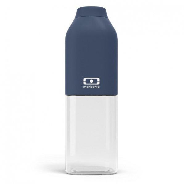 MONBENTO M Positive Blue Infinity 0,5 l szara - butelka na wodę tritanowa