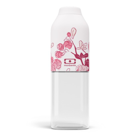 MONBENTO M Positive Graphic Magnolia 0,5 l - butelka na wodę tritanowa