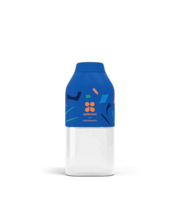MONBENTO S Positive Catimini Blue Terrazzo 0,33 l - butelka na wodę tritanowa