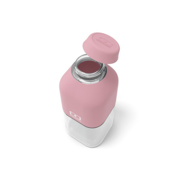 MONBENTO S Positive New Light Pink 0,33 l - butelka na wodę tritanowa