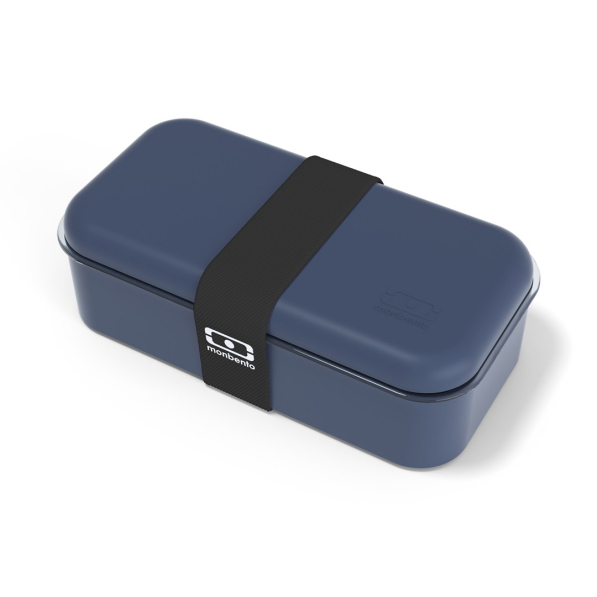 MONBENTO Single Bleu natural 0,5 l - lunch box / śniadaniówka dwukomorowa z tritanu