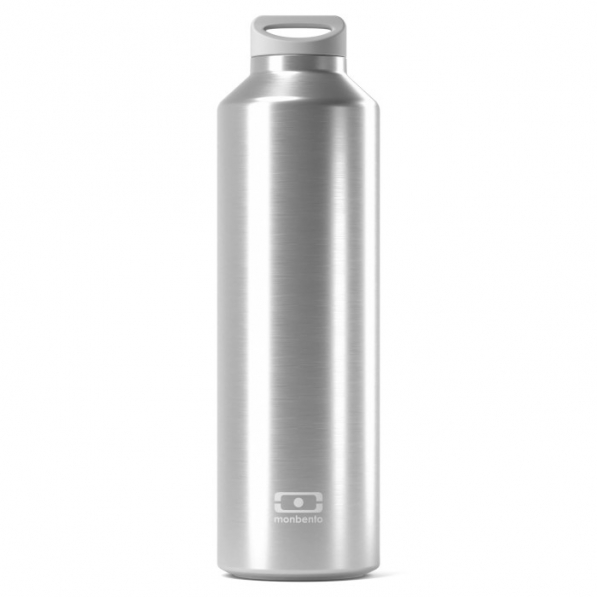 MONBENTO Steel Metallic Silver 0,5 l - termos / butelka termiczna ze stali nierdzewnej