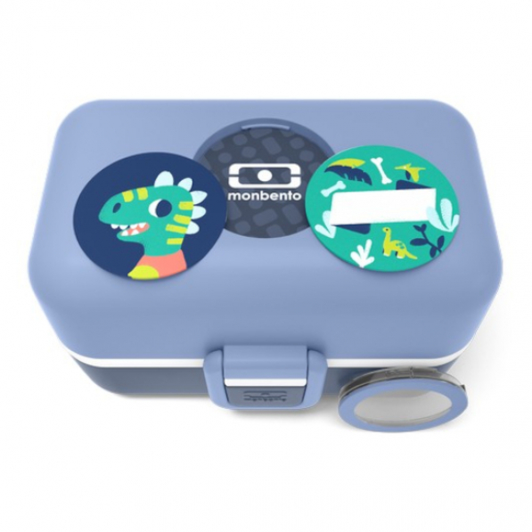 MONBENTO Tresor Blue Infinity 0,8 l granatowo-niebieski - lunch box dla dzieci plastikowy