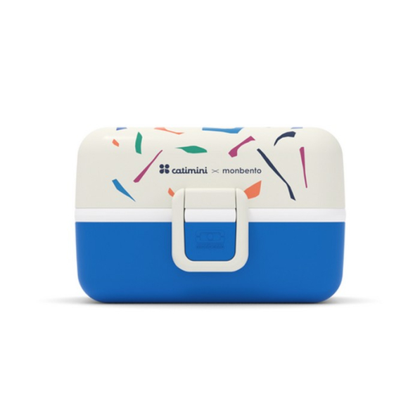 MONBENTO Tresor Catimini Blue Terrazzo 0,8 l - lunch box / śniadaniówka dla dzieci