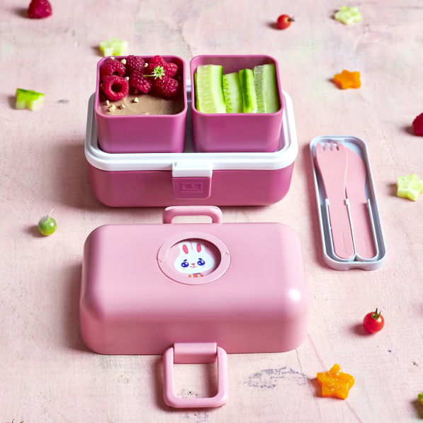 MONBENTO Tresor Pink Blush 0,8 l różowy - lunch box dla dzieci plastikowy