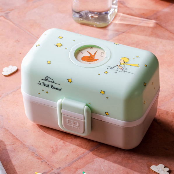 MONBENTO Tresor The Little Prince 0,8 l błękitno-szary - lunch box dla dzieci plastikowy