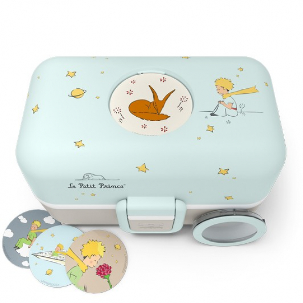 MONBENTO Tresor The Little Prince 0,8 l błękitno-szary - lunch box dla dzieci plastikowy