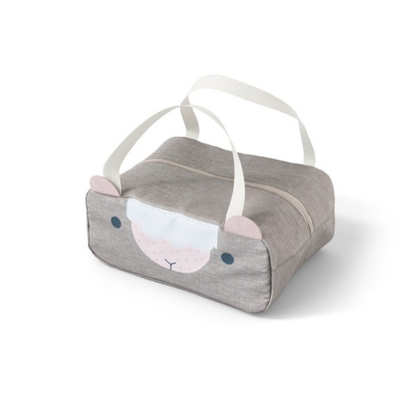 MONBENTO Wonder Pink Sheep 30 x 22 cm - torba na lunch termoizolacyjna poliestrowa dla dzieci