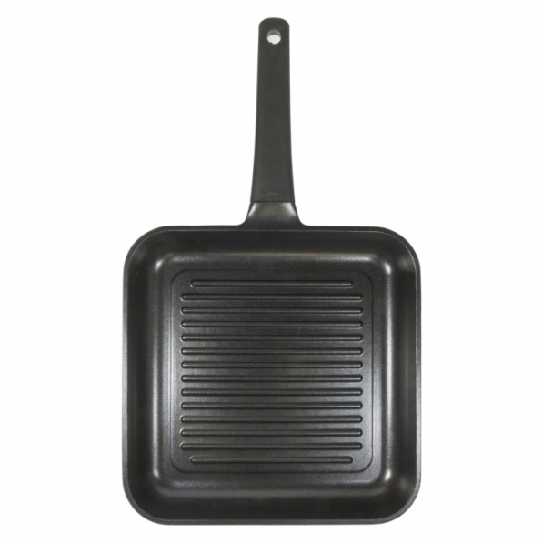 MONETA Lirica 28 x 28 cm czarna - patelnia grillowa nieprzywierająca