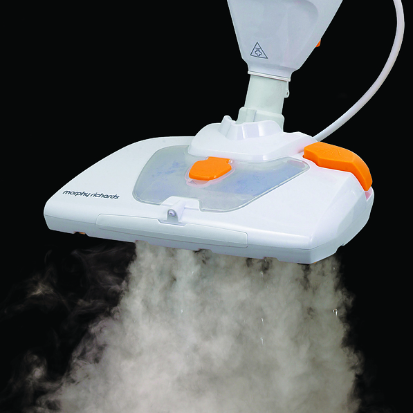 MORPHY RICHARDS Clean And Steam 1500 W biały – mop / odkurzacz parowy elektryczny